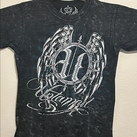 Black Graphic Men's Shirt - Picture 2 of 3